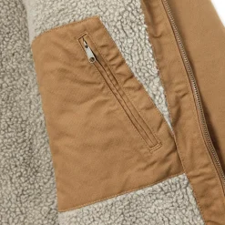 Relaxed Fit Washed Duck Sherpa Lined winterjas heren brown*Carhartt Outlet