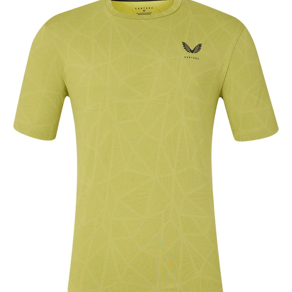 Engineered Knit shirt heren mustard black*Castore Online