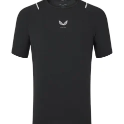 shirt heren black silver reflective*Castore Clearance