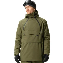 Foil anorak winterjas heren dark olive*ColourWear New