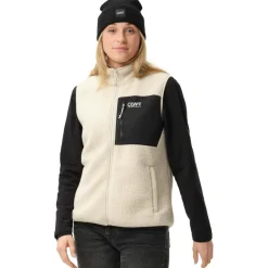 Pile bodywarmer dames off white*ColourWear Online