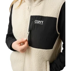 Pile bodywarmer dames off white*ColourWear Online
