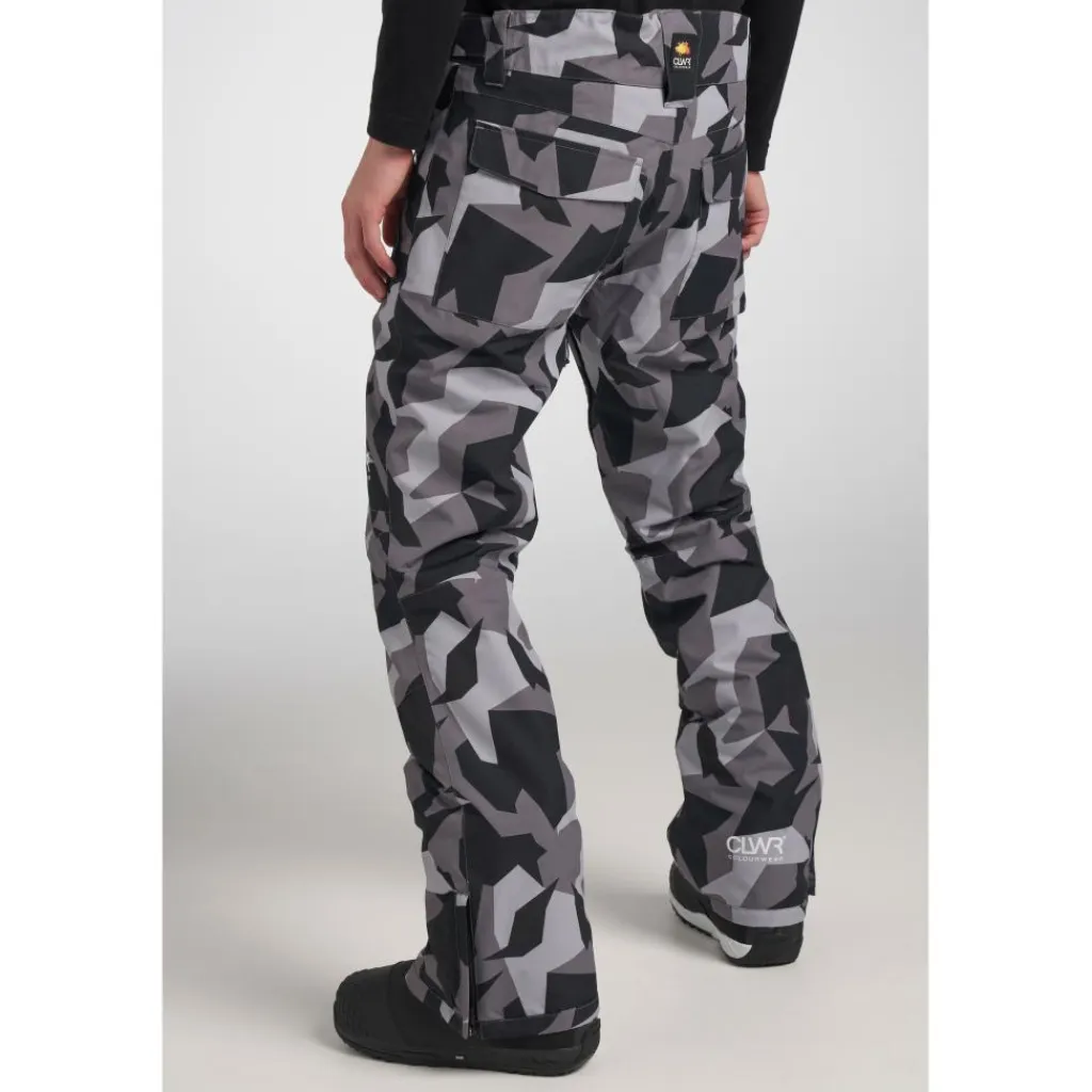 Sharp skibroek heren camo grey*ColourWear New