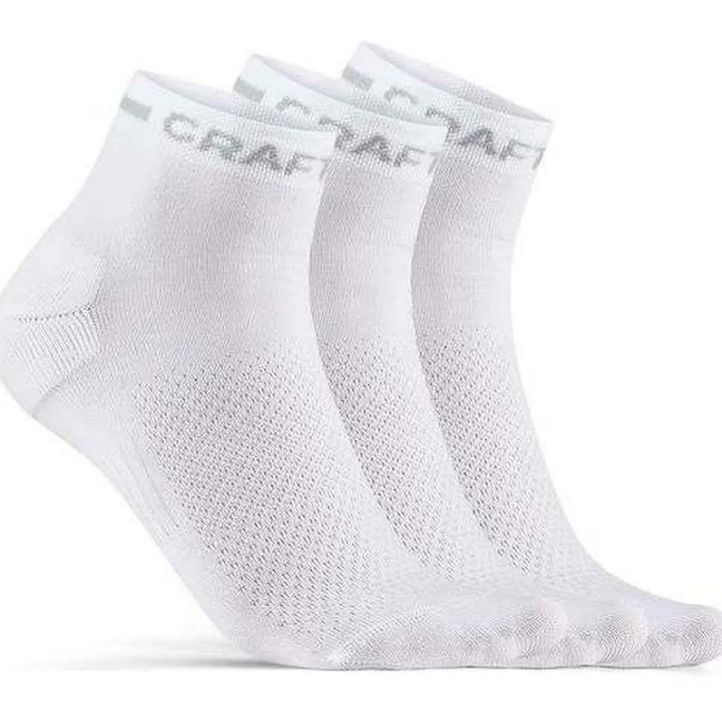 Core Dry Mid fietssokken white 3-pack*Craft Sale