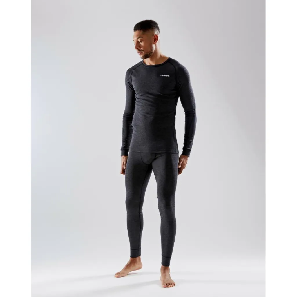 CORE Wool Merino LS thermoshirt heren black*Craft