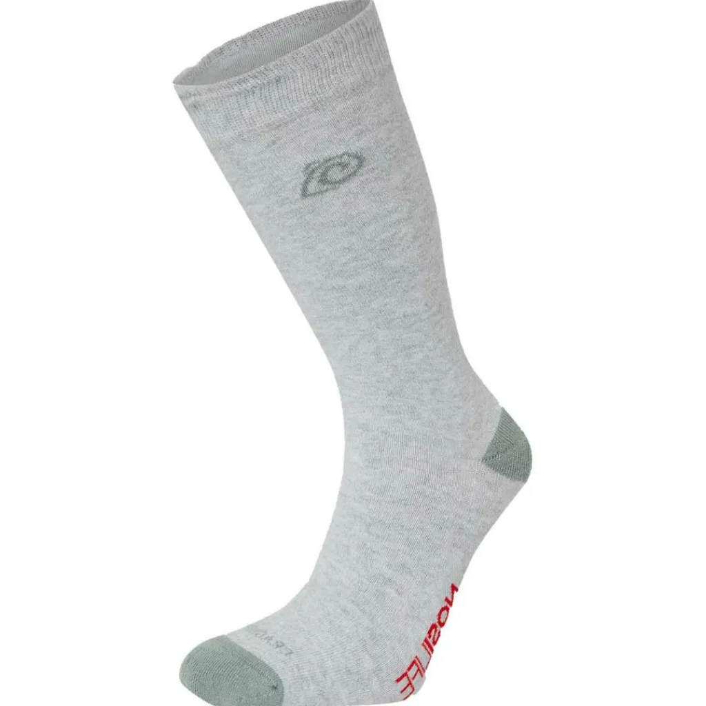 NosiLife Travel Singlepack wandelsokken soft grey mélange lichen green*Craghoppers Online