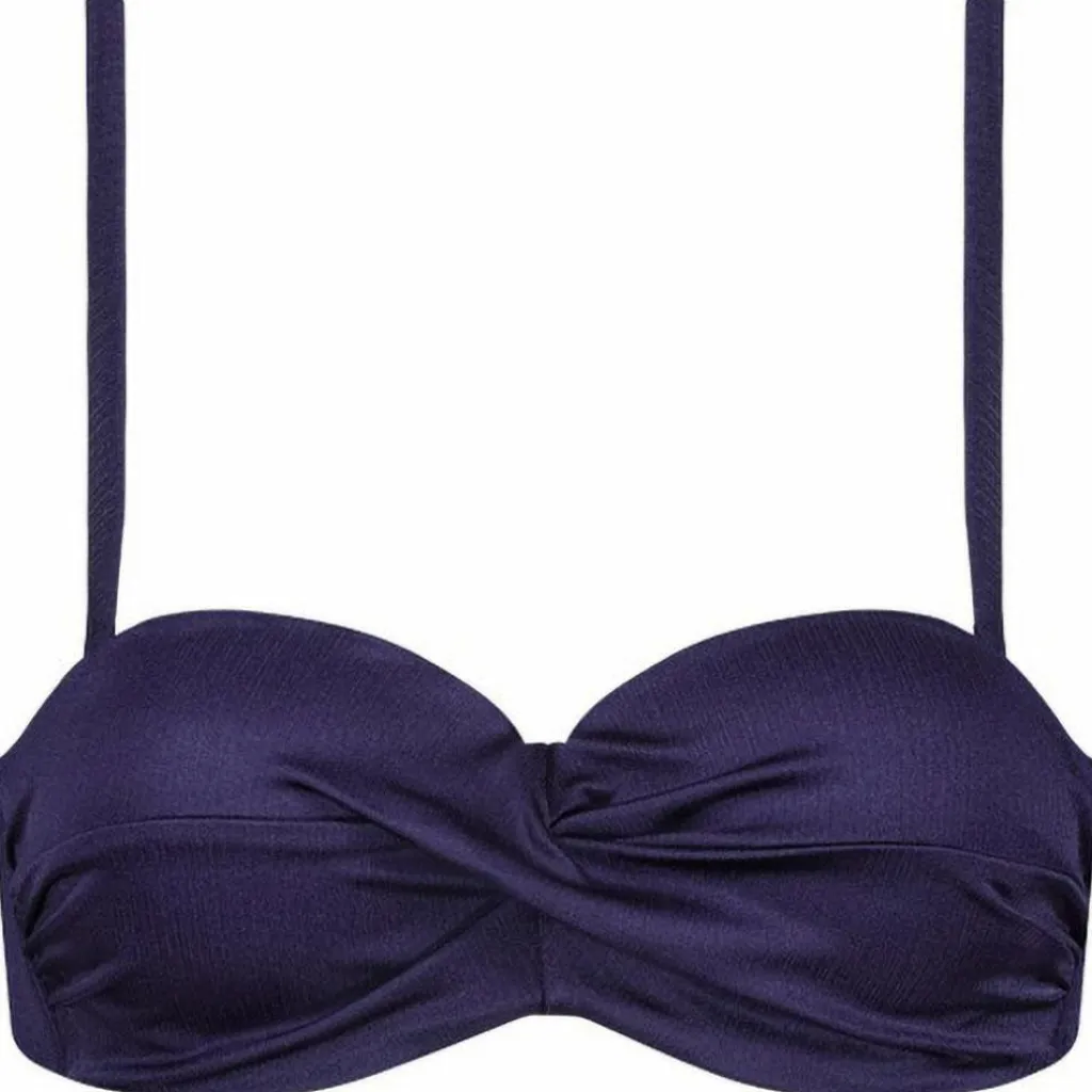 Satin Navy Padded Wired bikini top dames*Cyell New
