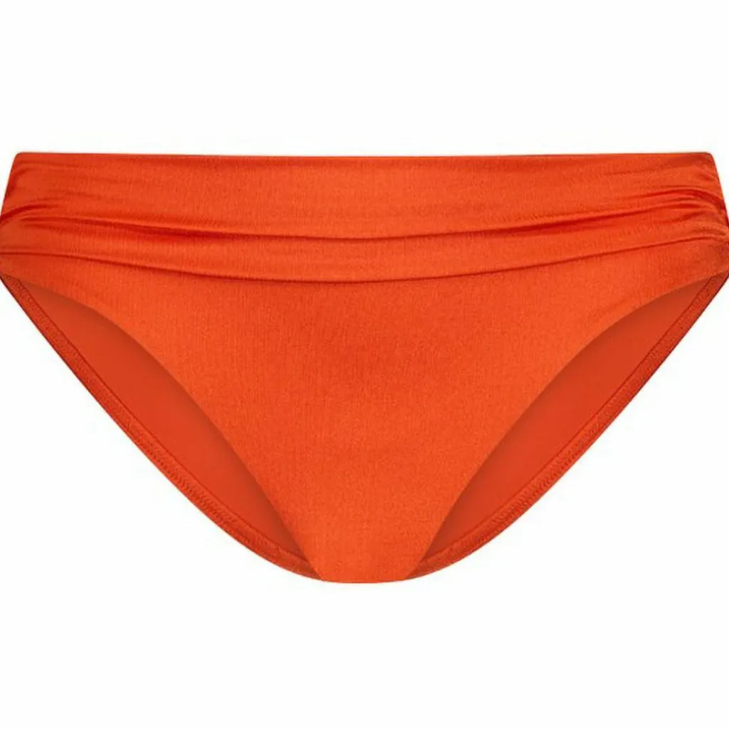 Satin Tomato Mid Waist bikini broekje dames*Cyell Outlet