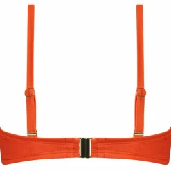 Satin Tomato Padded bikini top dames*Cyell Discount