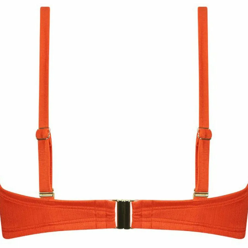 Satin Tomato Padded bikini top dames*Cyell Discount