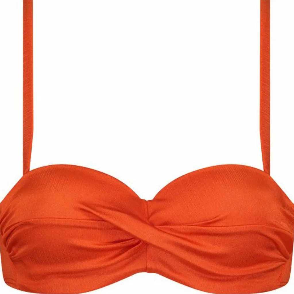 Satin Tomato Padded Wired bikini top dames*Cyell Clearance
