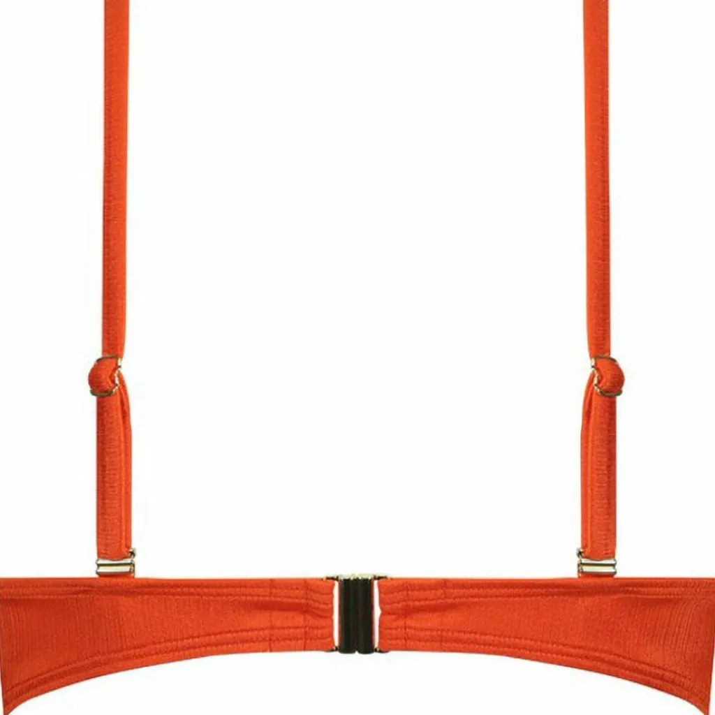 Satin Tomato Padded Wired bikini top dames*Cyell Clearance