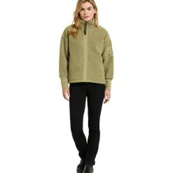 Mella vest dames olive green*Didriksons Discount
