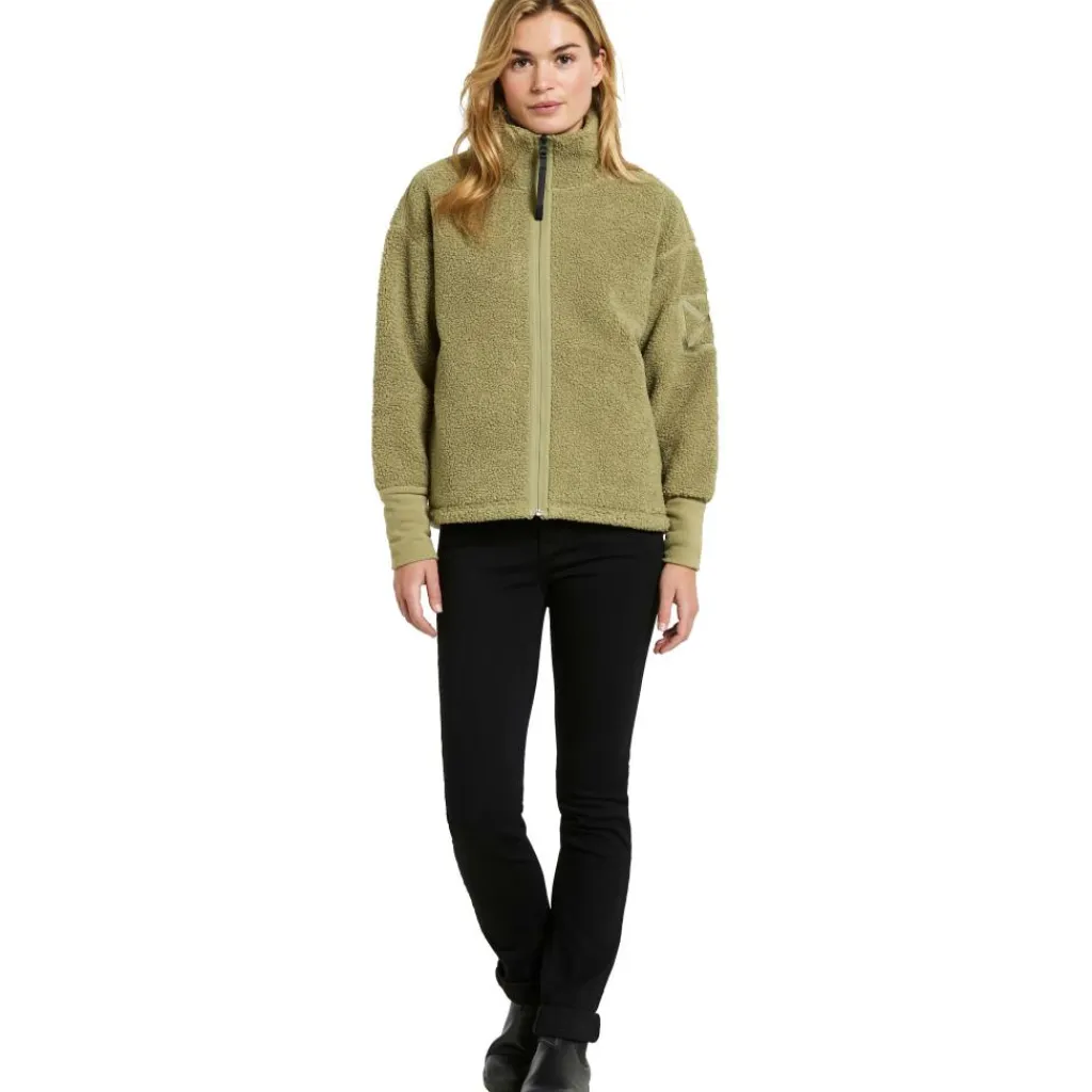 Mella vest dames olive green*Didriksons Discount