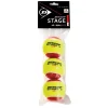 Stage 3 Red tennisballen 3-pack rood geel*Dunlop Hot
