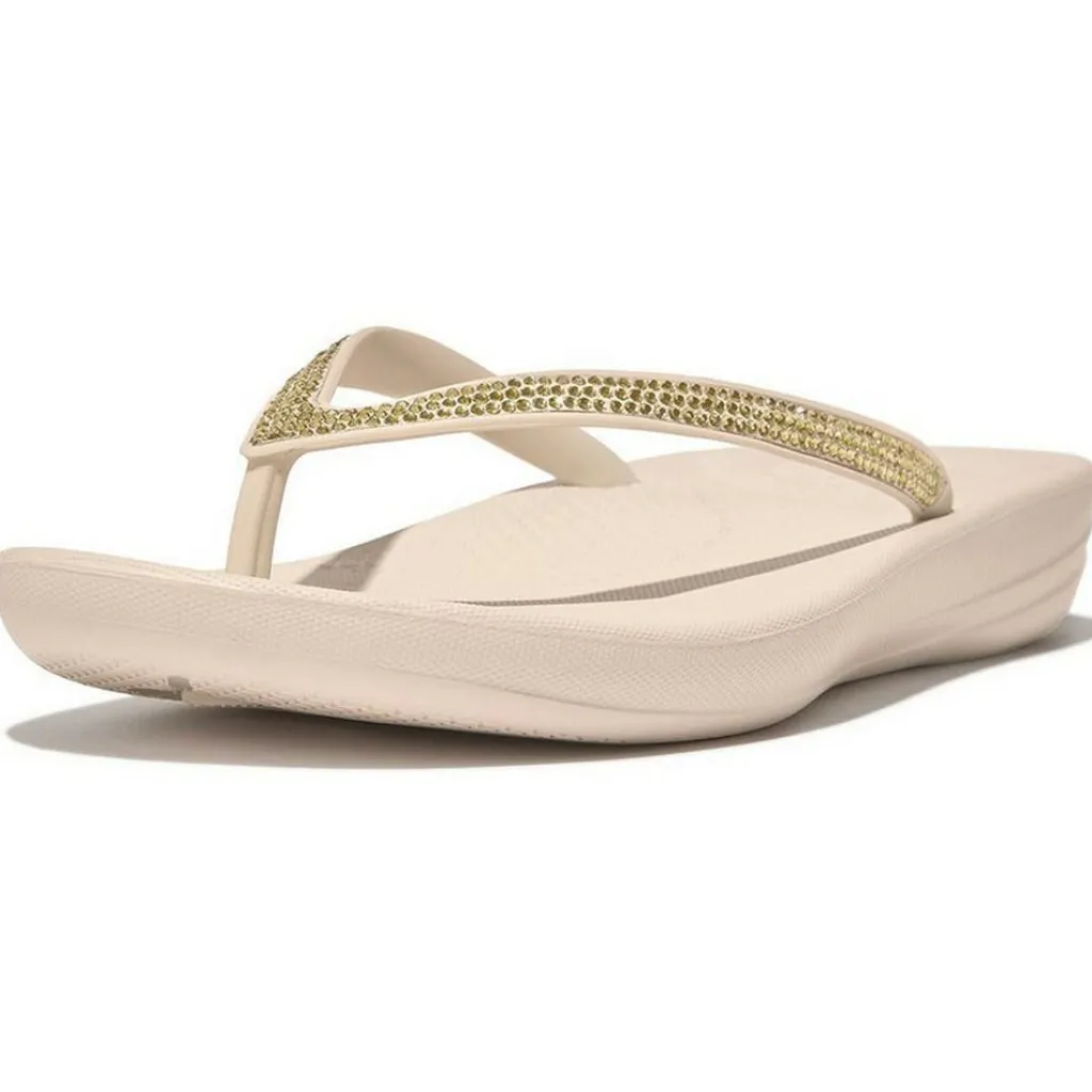 iQushion Sparkle slippers dames stone beige*Fitflop Outlet