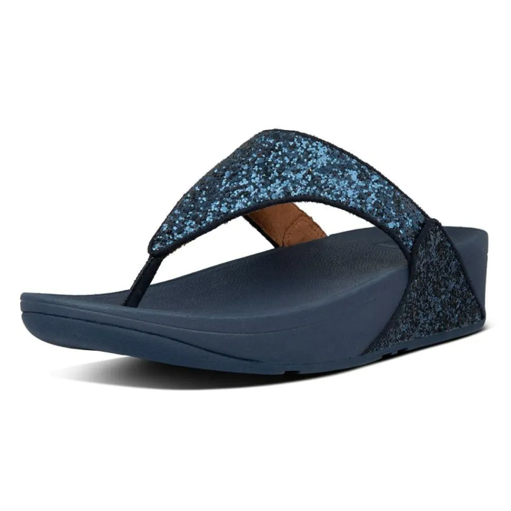 Lulu Glitter Toe-Thongs slippers dames midnight navy*Fitflop Clearance