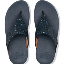 Lulu Glitter Toe-Thongs slippers dames midnight navy*Fitflop Clearance