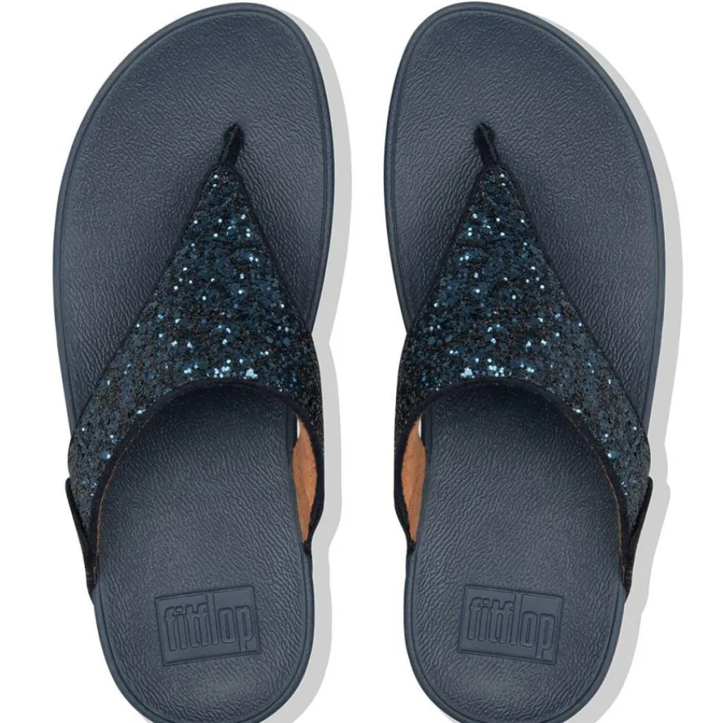 Lulu Glitter Toe-Thongs slippers dames midnight navy*Fitflop Clearance