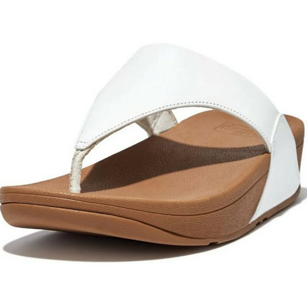 Lulu Leather Toe-post slippers dames white*FitFlop New