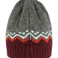 Ovik Knit muts dark garmet*Fjällräven Hot