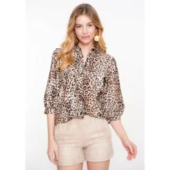 blouse dames sand black*Geisha Sale