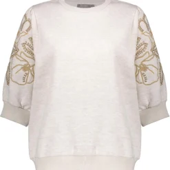 sweater dames beige melange*Geisha New
