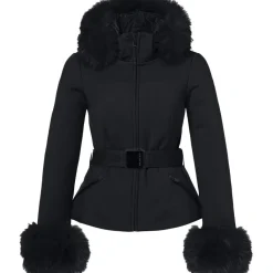 GISELLE FAUX softshell winterjas dames black*Goldbergh Online