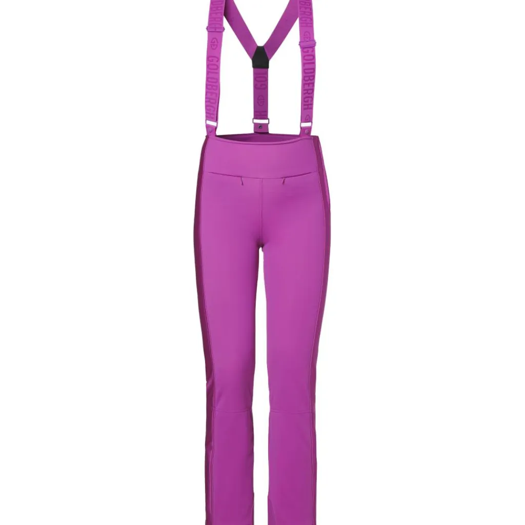 HIGH END softshell salopette skibroek dames viola*Goldbergh Hot