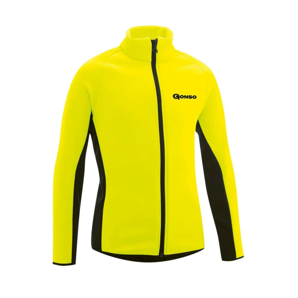 Moritz fietsjack junior safety yellow black*Gonso Outlet