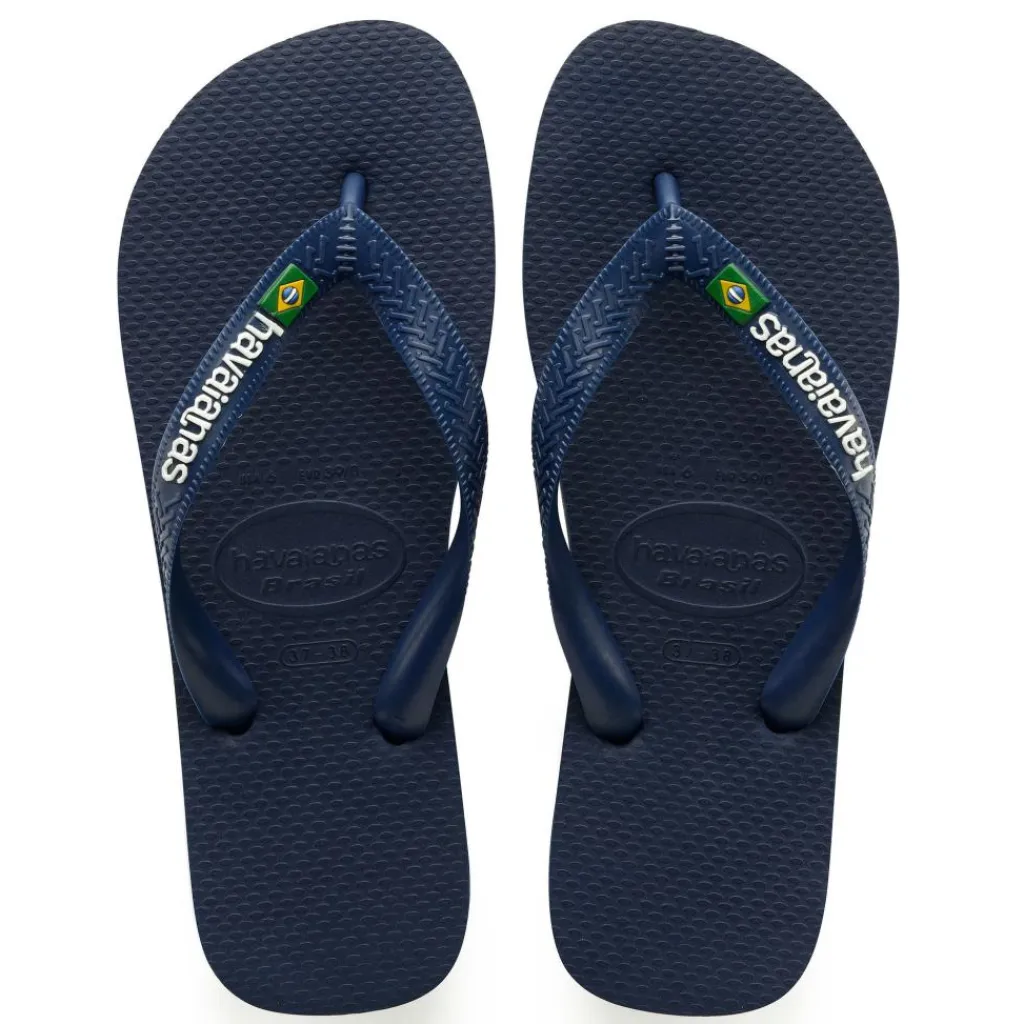 Brasil Logo slippers junior navy blue*Havaianas Hot