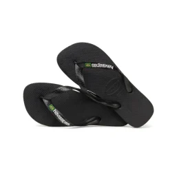 Brasil Logo slippers black*Havaianas Online