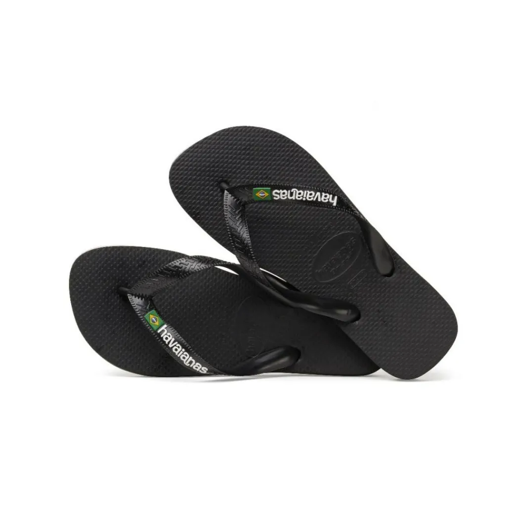 Brasil Logo slippers black*Havaianas Online
