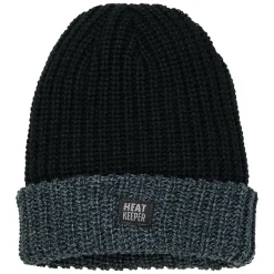 Thermisch muts heren black grey*Heatkeeper Discount