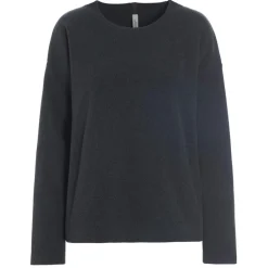  Round Neck sweater dames soft black*Henriette Steffensen Hot