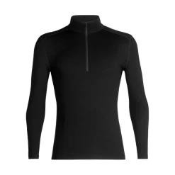 IB1043720011 Tech LS Half Zip thermoshirt heren black*Icebreaker Hot