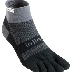 Run Midweight Mini-Crew hardloopsokken black grey*Injinji Best