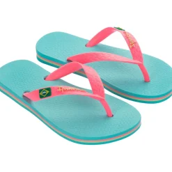 Classic Brasil slippers kids blue pink*Ipanema Best
