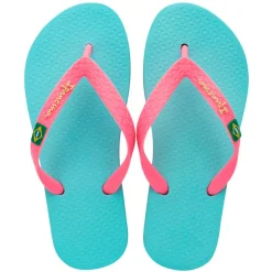 Classic Brasil slippers kids blue pink*Ipanema Best