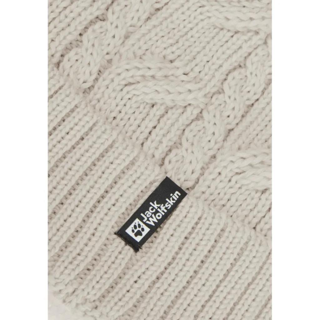 Pompom muts pale sand*Jack Wolfskin Sale