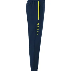 Allround Polyester trainingsbroek marine fluogeel*JAKO Sale