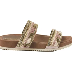 75.386 slippers dames 2-straps nude*Lazamani Sale