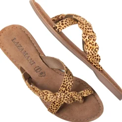 Ava slippers dames leopard*Lazamani Online
