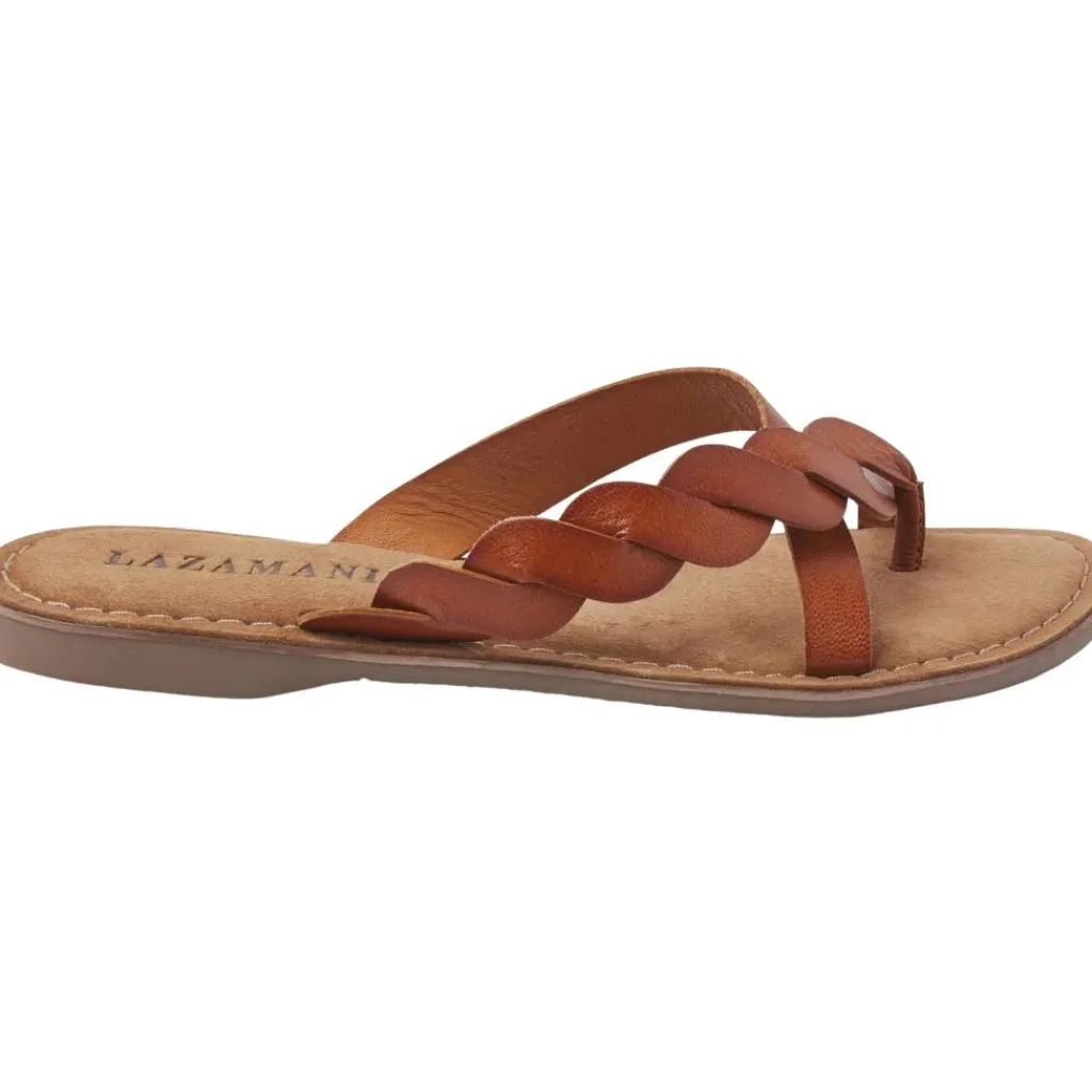 Ava slippers dames tan*Lazamani Sale