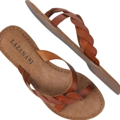 Ava slippers dames tan*Lazamani Sale