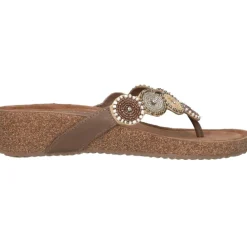Mara slippers dames beige*Lazamani