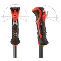 Airfoil 3D skistokken black dark anthracite bright red*Leki Best