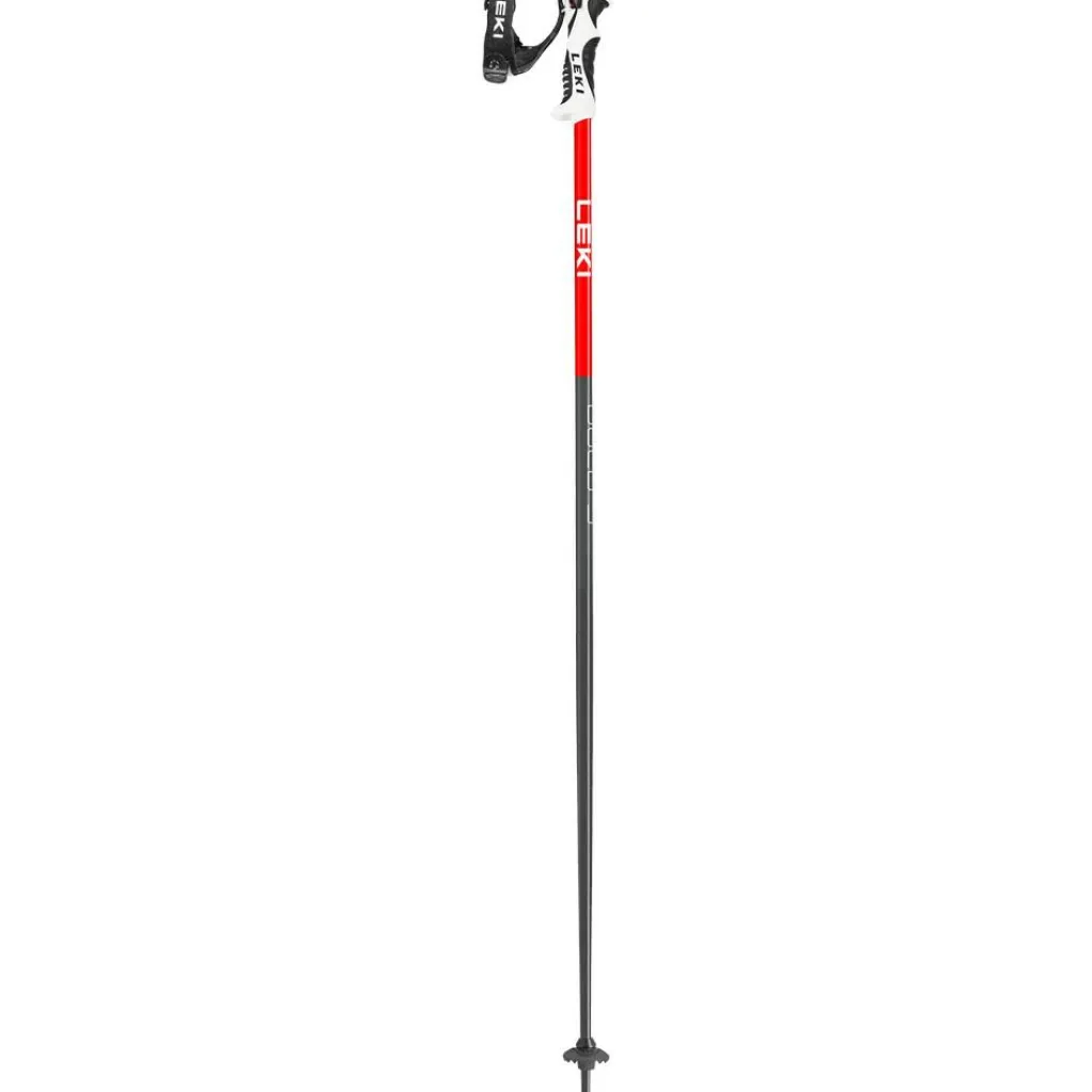 Bold S skistokken dark anthracite bright red white*Leki Best