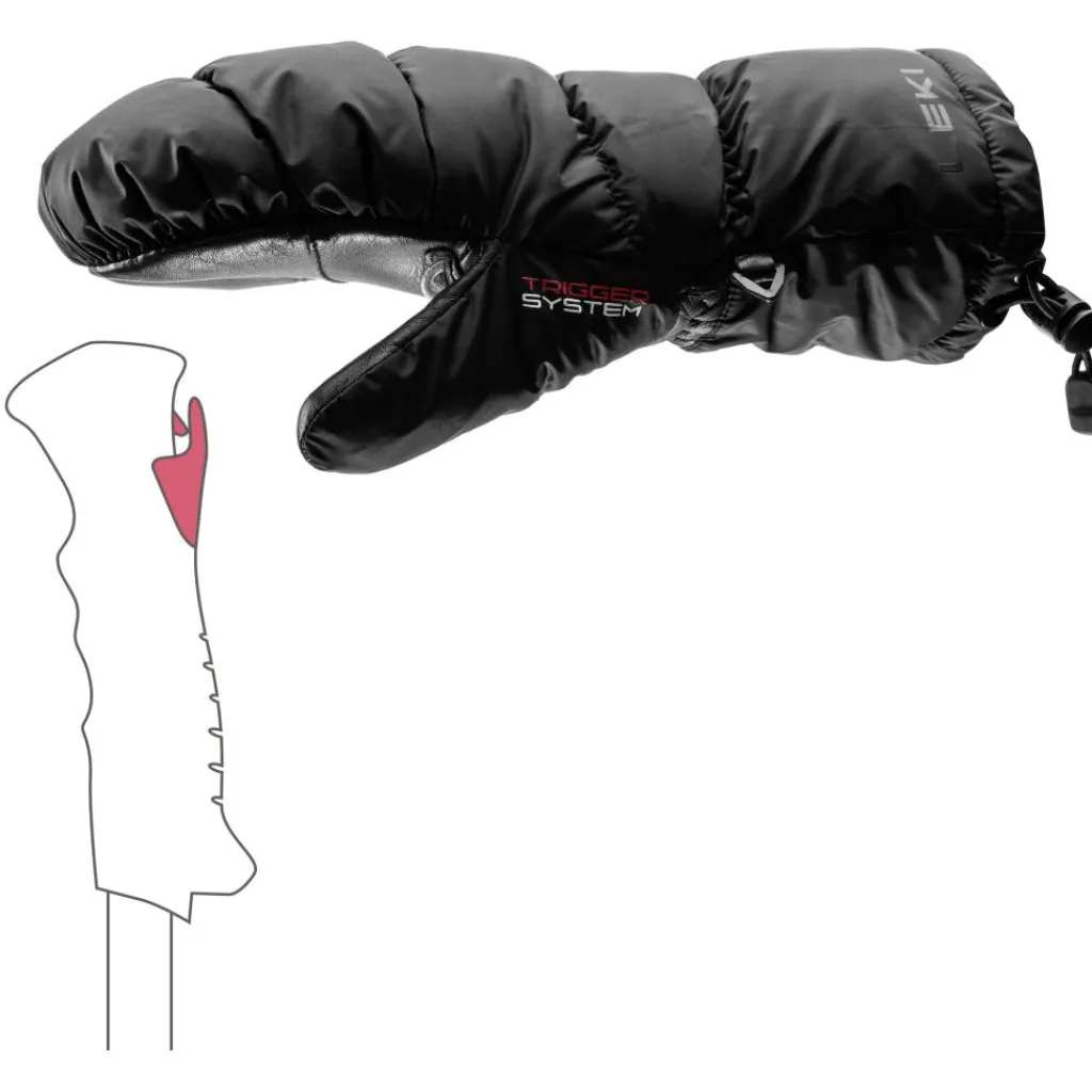 Glace 3D wanten dames black*Leki Sale