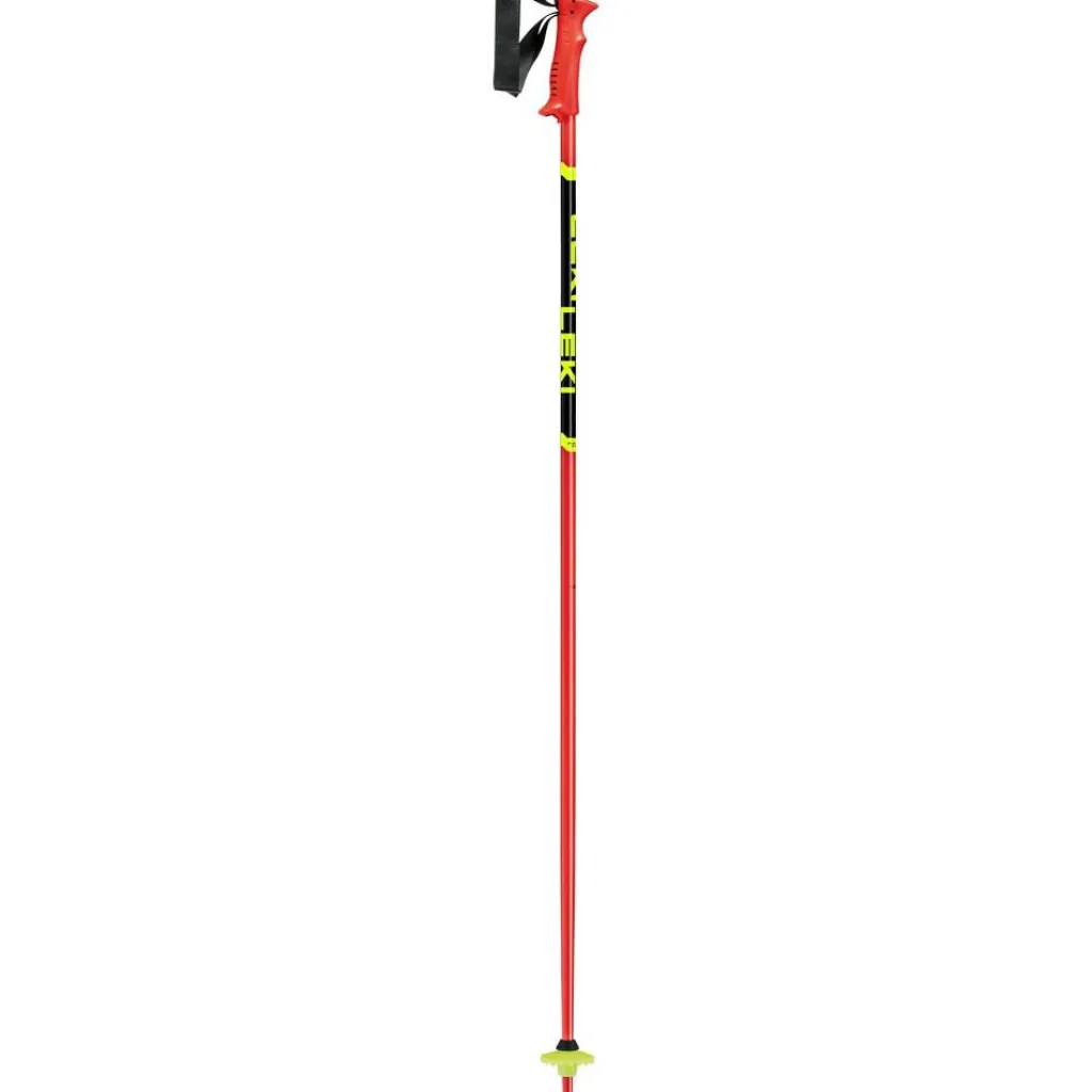 Racing Kids skistokken junior bright red black neon yellow*Leki Clearance
